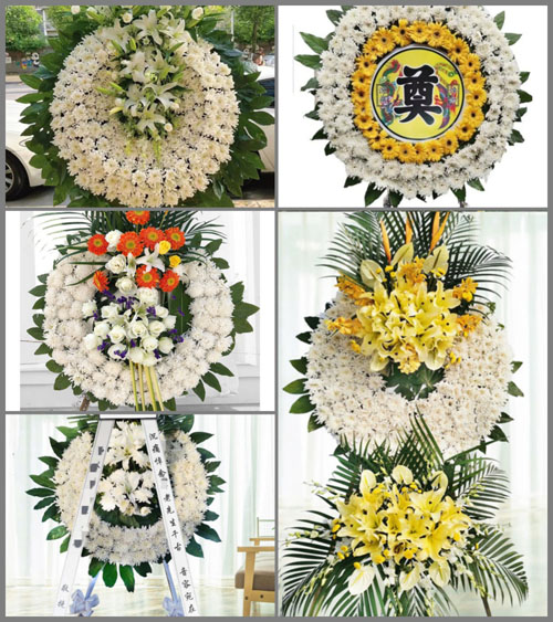 山西运城闻喜县凹底镇花圈速递